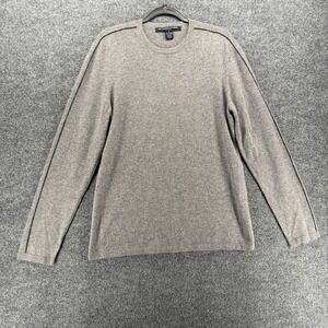 Metropolitan View Sweater Mens M Cashmere Gray Pullover Preppy Classic Office